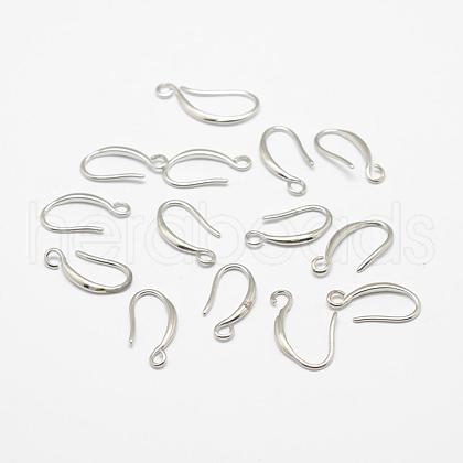 Brass Earring Hooks KK-F714-06S-1
