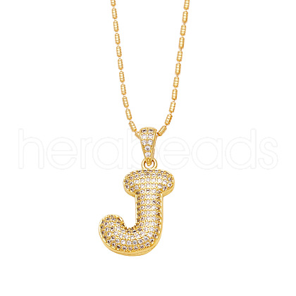 Brass Micro Pave Cubic Zirconia Pendant Necklaces PW-WG99827-10-1