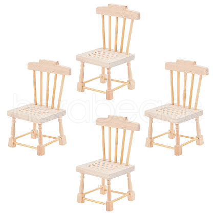Mini Wooden Chairs DJEW-WH0042-03A-1
