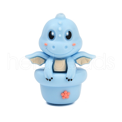 3D Three-Dimensional Dragon Silicone Beads SIL-V002-10A-1