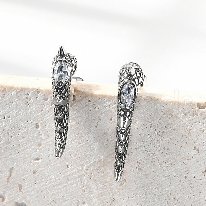 316 Surgical Stainless Steel Stud Earrings EJEW-R022-01AS-1