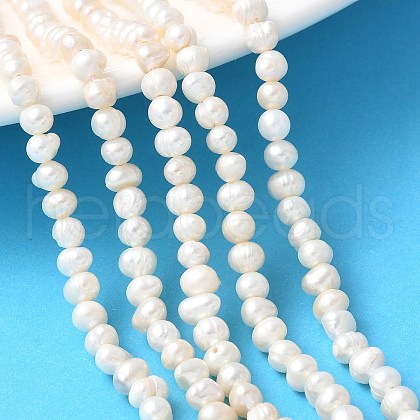 Natural Cultured Freshwater Pearl Beads Strands PEAR-I007-07Q-02B-1