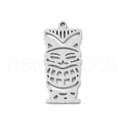 304 Stainless Steel Pendants STAS-U041-03A-P-1