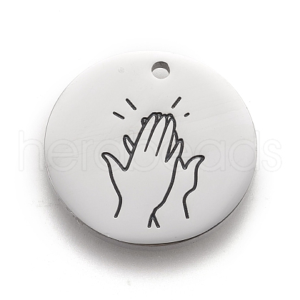 Non-Tarnish 316 Surgical Stainless Steel Pendants STAS-F257-07P-1