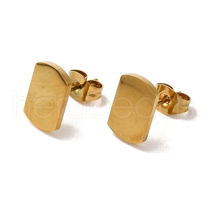 Vacuum Plating 304 Stainless Steel Stud Earrings EJEW-Z040-48G-1