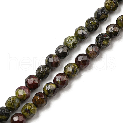 Natural Dragon Blood Beads Strands G-E571-30D-1