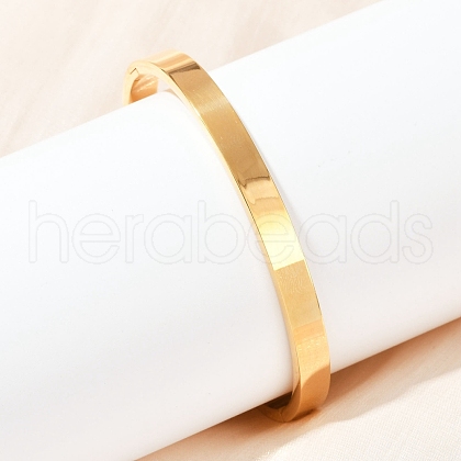 201 Stainless Steel Bangles for Women BJEW-B138-05G-1