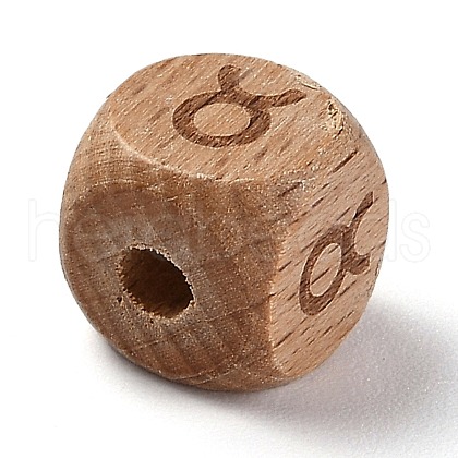 Natural Wood Constellation Beads WOOD-M002-02-1