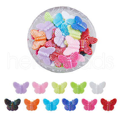 DICOSMETIC 70Pcs Opaque Acrylic Beads OACR-DC0001-27-1