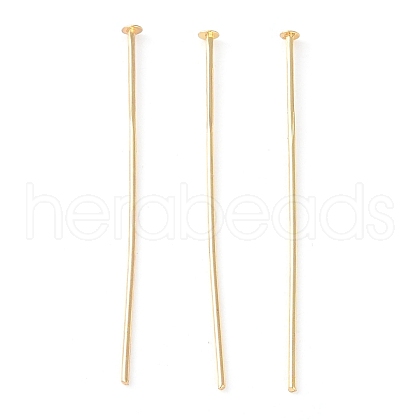 Brass Flat Head Pins KK-N254-47D-G-1
