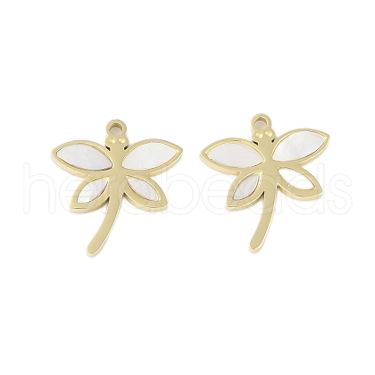 Natural Shell Pendants STAS-P366-21G-1