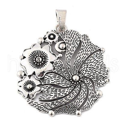 Tibetan Style Alloy Big Pendants PALLOY-D362-02AS-A-1