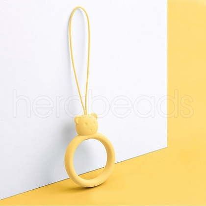 Ring with Bear Shapes Silicone Mobile Phone Finger Rings MOBA-PW0001-20G-1