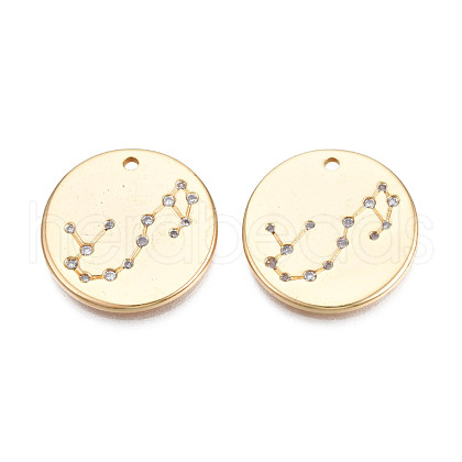 Brass Micro Pave Cubic Zirconia Pendants KK-N216-392-1
