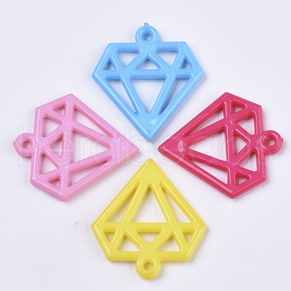 Opaque Acrylic Pendants X-SACR-N008-009-1