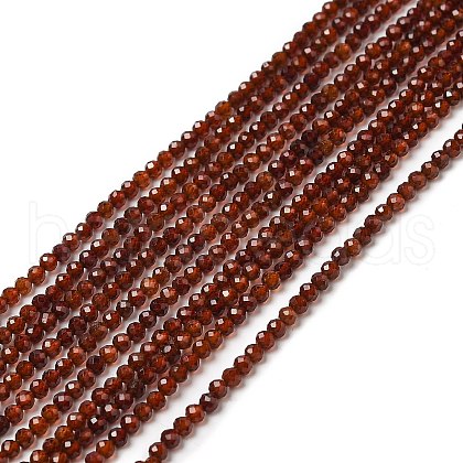Natural Garnet Bead Strands G-G663-03-2mm-01-1