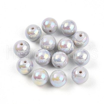 Electroplate Pearlized Glass Pearl Beads EGLA-T021-14C-02-1