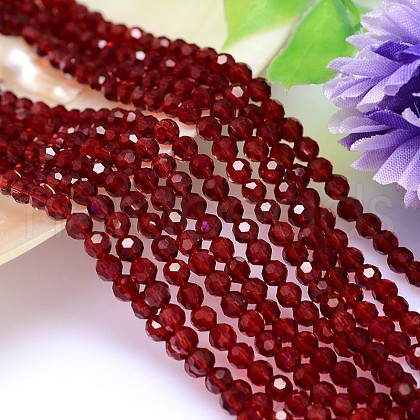 Imitation Austrian Crystal Bead Strands G-M181-4mm-05A-1