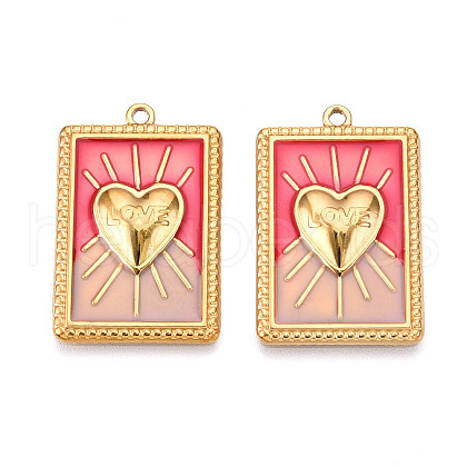Ion Plating(IP) 304 Stainless Steel Pendants X-STAS-N107-05A-G-1
