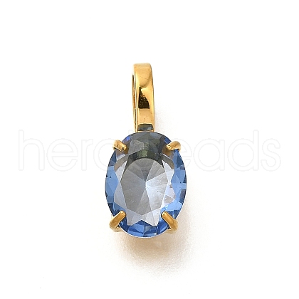 Ion Plating(IP) 304 Stainless Steel Rhinestone Pendants STAS-A104-11G-08-1