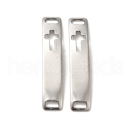 201 Stainless Steel Connector Charms STAS-D244-31P-E-1