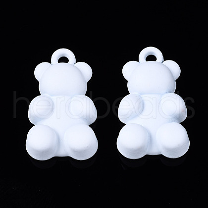 Spray Painted Alloy Pendants PALLOY-S133-006C-RS-1