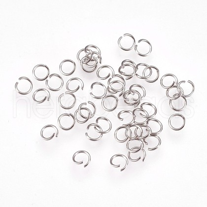 Tarnish Resistant 304 Stainless Steel Open Jump Rings STAS-P204-08P-02-1