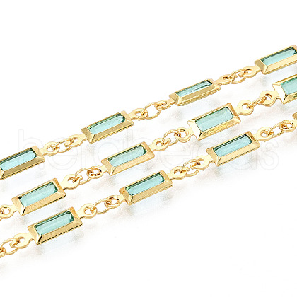 Brass Rectangle Link Chains CHC-N023-03C-G-1