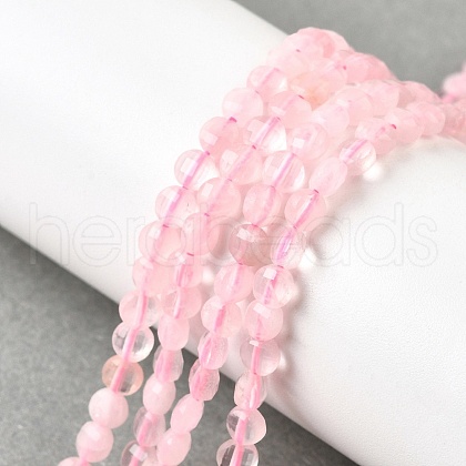 Natural Rose Quartz Beads Strands G-C179-A4mm-07-1
