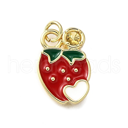 Brass Enamel Pendants KK-B136-07G-11-1
