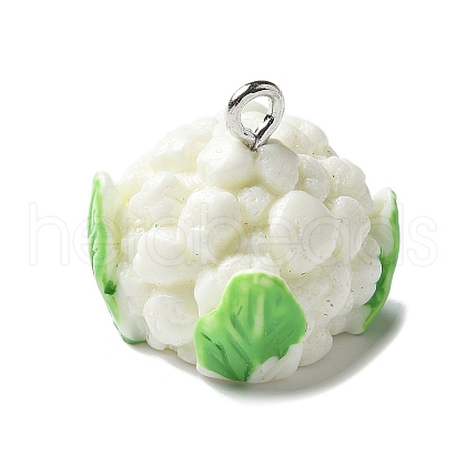 Resin Iron Pendants RESI-D280-07-1