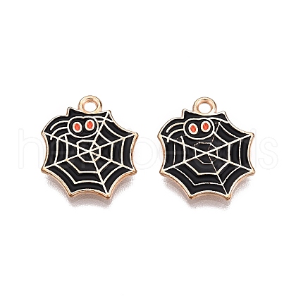 Halloween Theme Alloy Enamel Pendants X-PALLOY-N176-35-RS-1