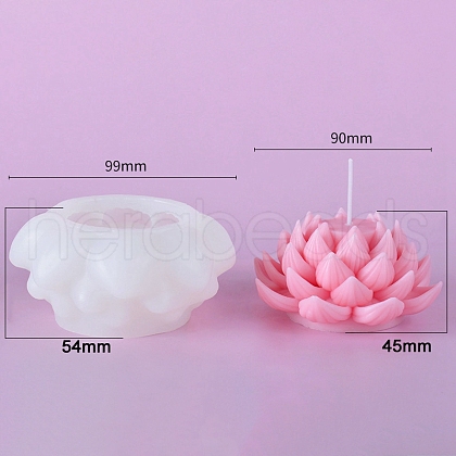 3D Lotus DIY Silicone Candle Molds PW-WG61918-01-1