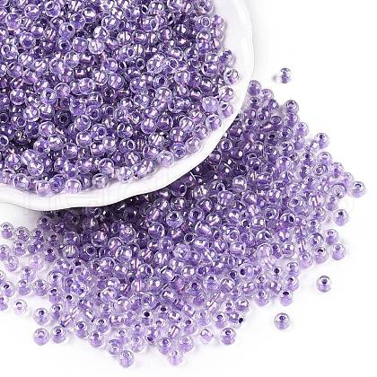 6/0 Transparent Inside Colours Glass Seed Round Beads X1-SEED-N006-004G-1