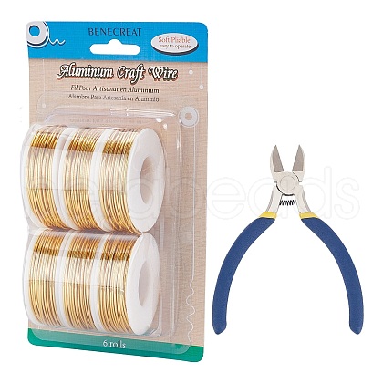 BENECREAT Round Aluminum Wire AW-BC0003-31D-1.5mm-1