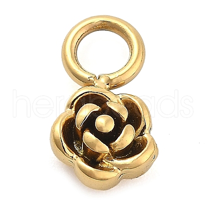 Ion Plating(IP) 304 Stainless Steel Charms STAS-P379-03A-G-1