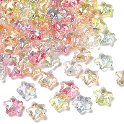 UV Plating Transparent Acrylic Beads MACR-L007-01A-1