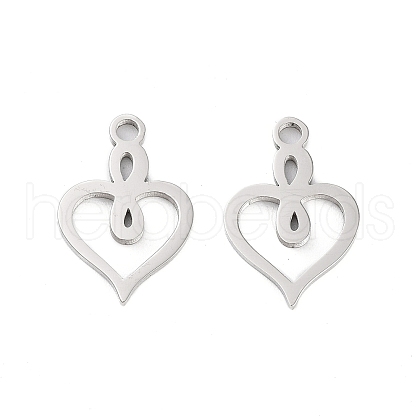 Non-Tarnish 316 Stainless Steel Charms STAS-C096-12G-P-1