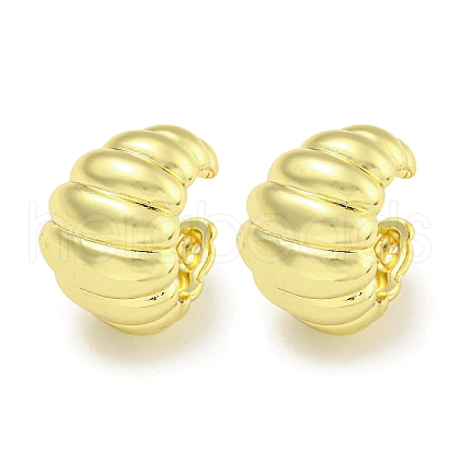Brass Cuff Earrings EJEW-C104-077G-1