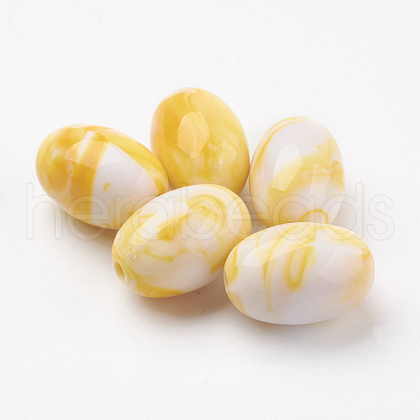 Acrylic Beads MACR-E025-32G-12x17mm-1