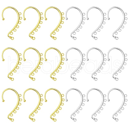 20Pcs 2 Colors Alloy Ear Cuff Findings PALLOY-CJ0002-62-1