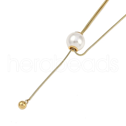 Ion Plating(IP) 304 Stainless Steel Snake Chain Necklaces NJEW-D080-05G-1