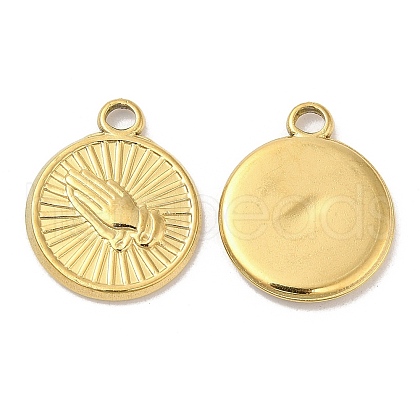 Ion Plating(IP) 304 Stainless Steel Pendants STAS-L020-006G-1