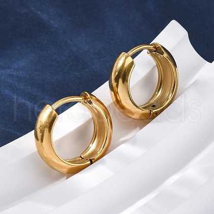 316 Surgical Stainless Steel Hoop Earrings for Women EJEW-G429-01A-G-1