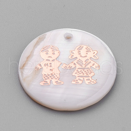 Freshwater Shell Pendants SHEL-S269-57-1