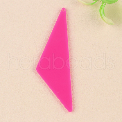 Iridescent Acrylic Pendants OACR-S003-03A-02-1
