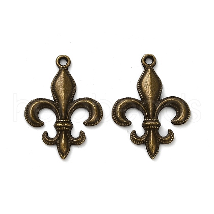 Lily Symbol Tibetan Style Alloy Pendants PALLOY-E776-01AB-01-1