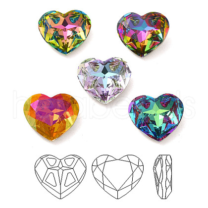 K9 Glass Rhinestone Cabochons RGLA-P036-02B-M-1