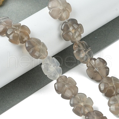 Natural Grey Agate Bead Strands G-H023-B20-01-1