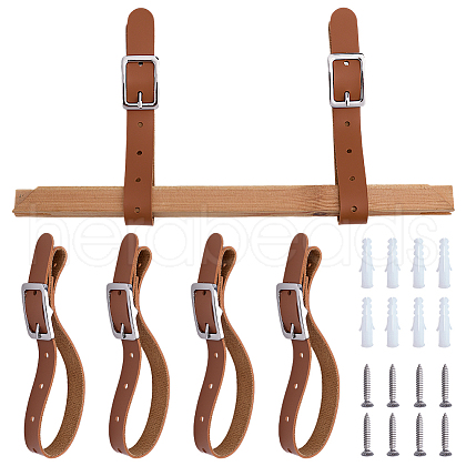 Adjustable Leather Hanging Straps DIY-WH0888-212-1